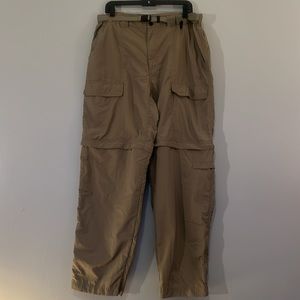 EUC khaki convertible Whitesierra pants/shorts size large